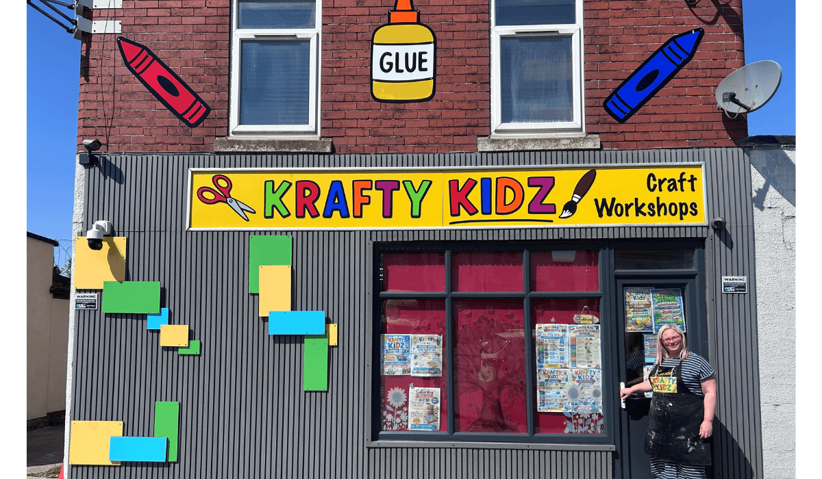 Krafty Kidz storefront in Thurcroft, Rotherham