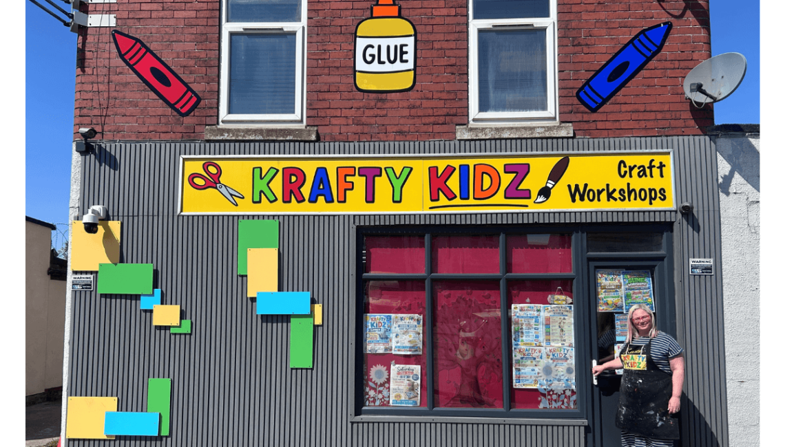 Krafty Kidz storefront in Thurcroft, Rotherham