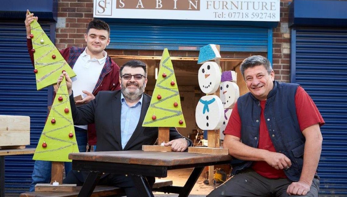 Sabins Furniture  with UK Steel Enterprise